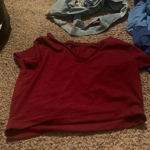 Brand new red crop top